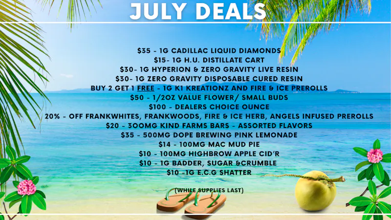 Experience Cannabis July Monthly Deal
