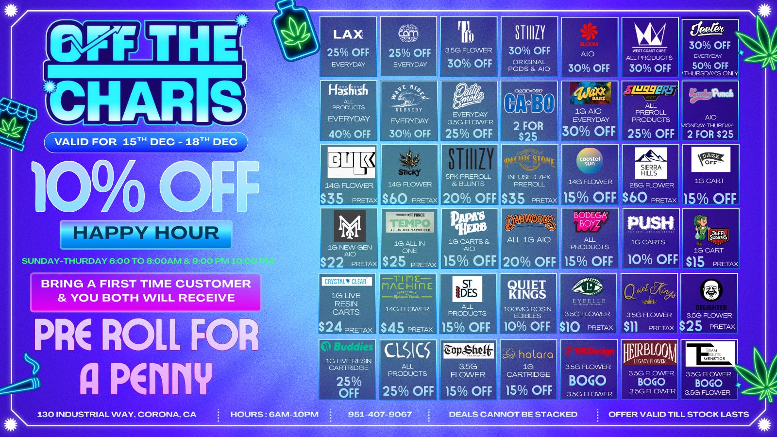 Off the Charts - Corona HOLIDAY DEALS THAT HIT🎄