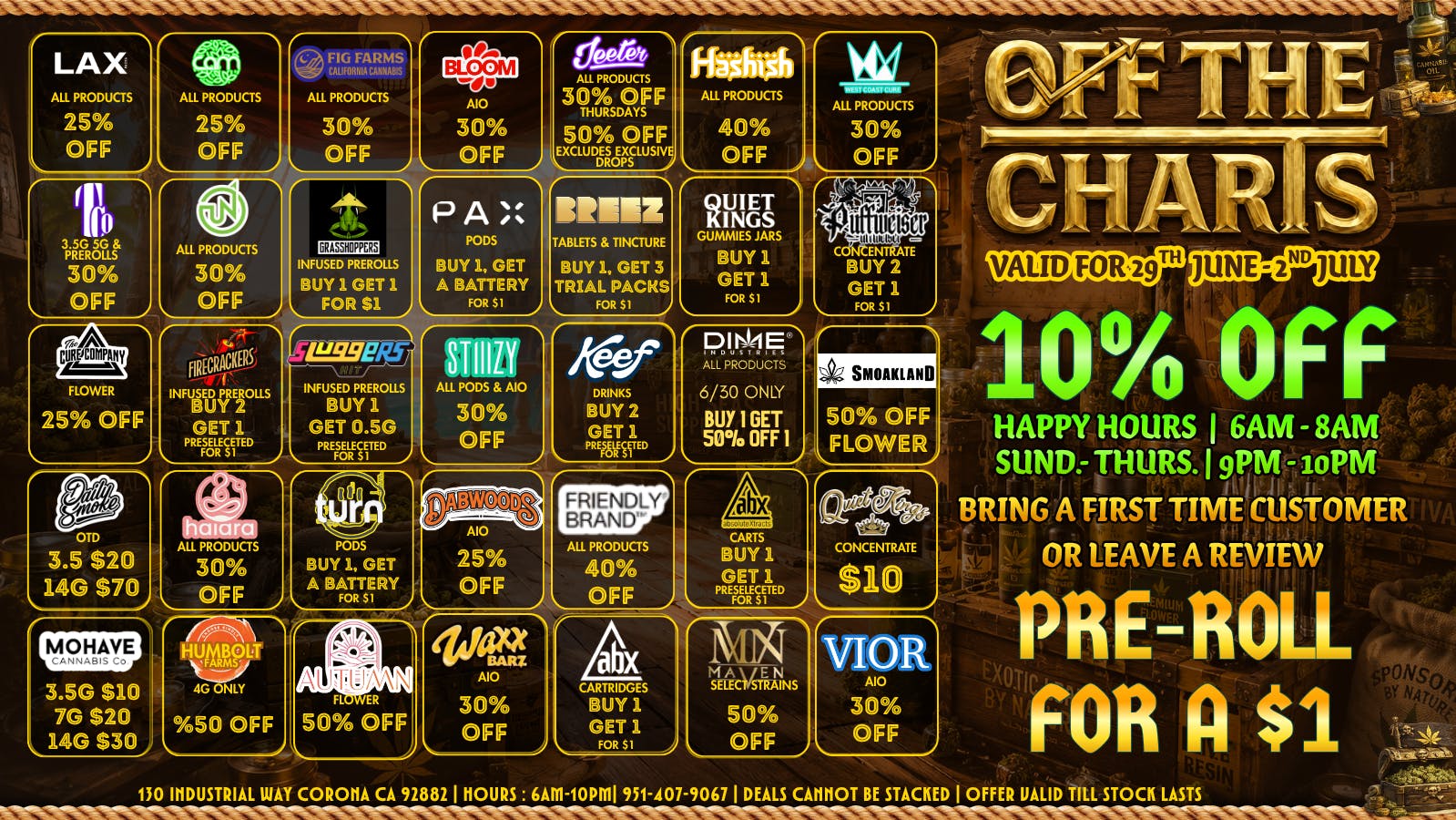 Off the Charts - Corona HAVE A GOOD WEEK OTC FAM! 💚🔥