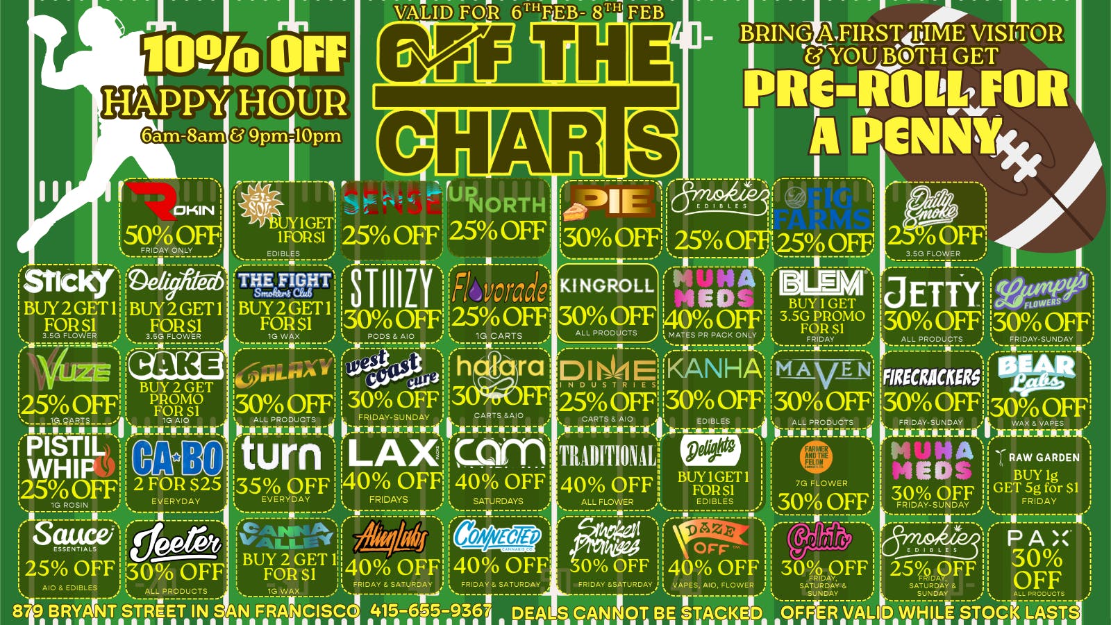 Off the Charts - San Francisco SUPER DEALS 4 A SUPER WEEKEND @ OTC!!