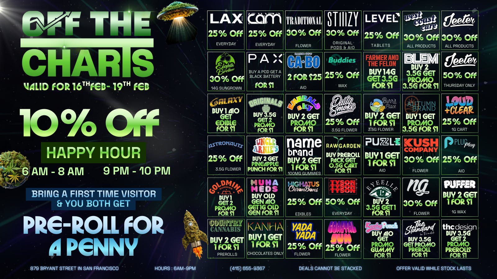 Off the Charts - San Francisco OFFtheCHARTS SF w/ the BEST PRICES