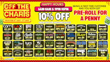 Off the Charts - San Francisco Post 4th of July Deals!!