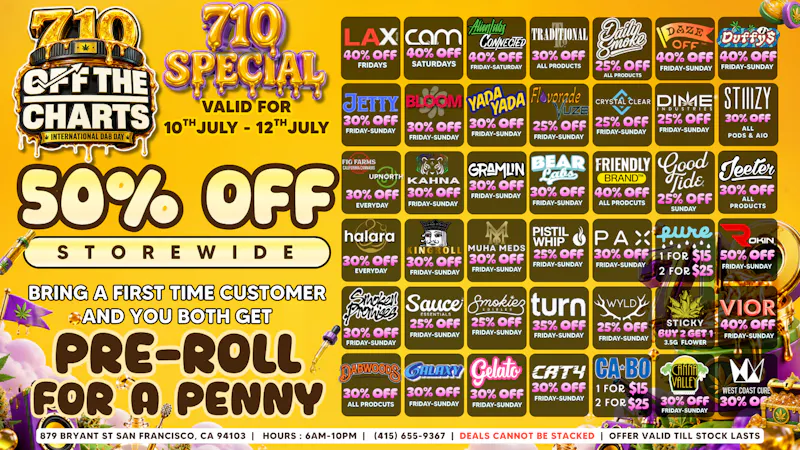 Off the Charts - San Francisco 50% OFF STOREWIDE DONT MISS OUT 🔥