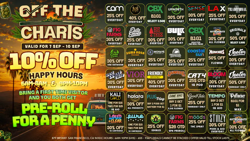 Off the Charts - San Francisco BEST DEALS IN THE BAY AREA!!!!
