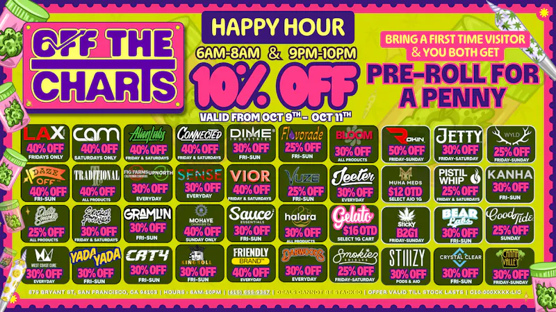 Off the Charts - San Francisco COME TAKE FLIGHT THE RIGHT WAY!