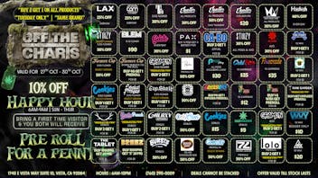 Off the Charts - Vista MONSTER MASH DEALS - 20% OFF