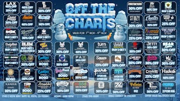 Off the Charts - Vista FALL INTO SAVINGS - 20% OFF THE ENTIRE STORE