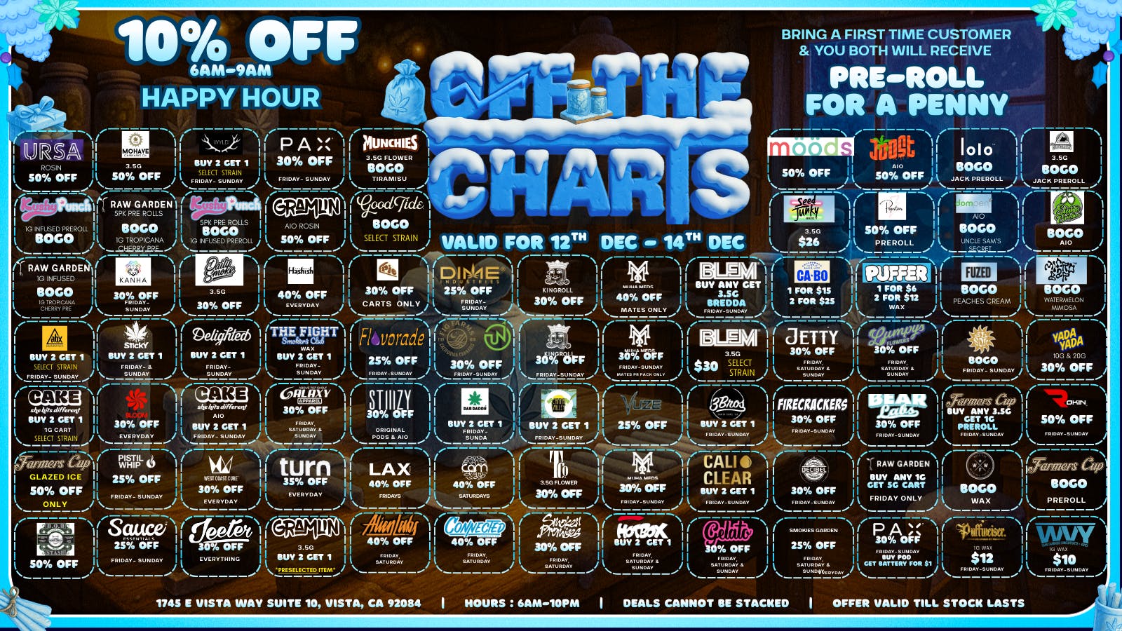 Off the Charts - Vista 20%off-WINTER WONDERLAND