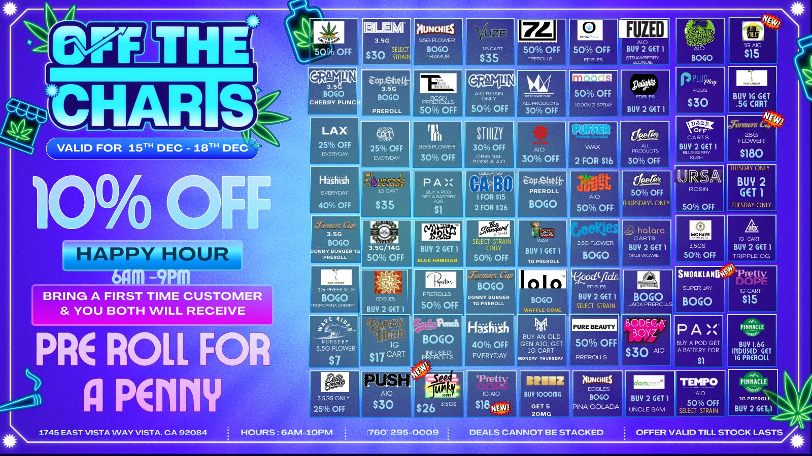 Off the Charts - Vista 20% OFF- Cold Outside FIRE Inside