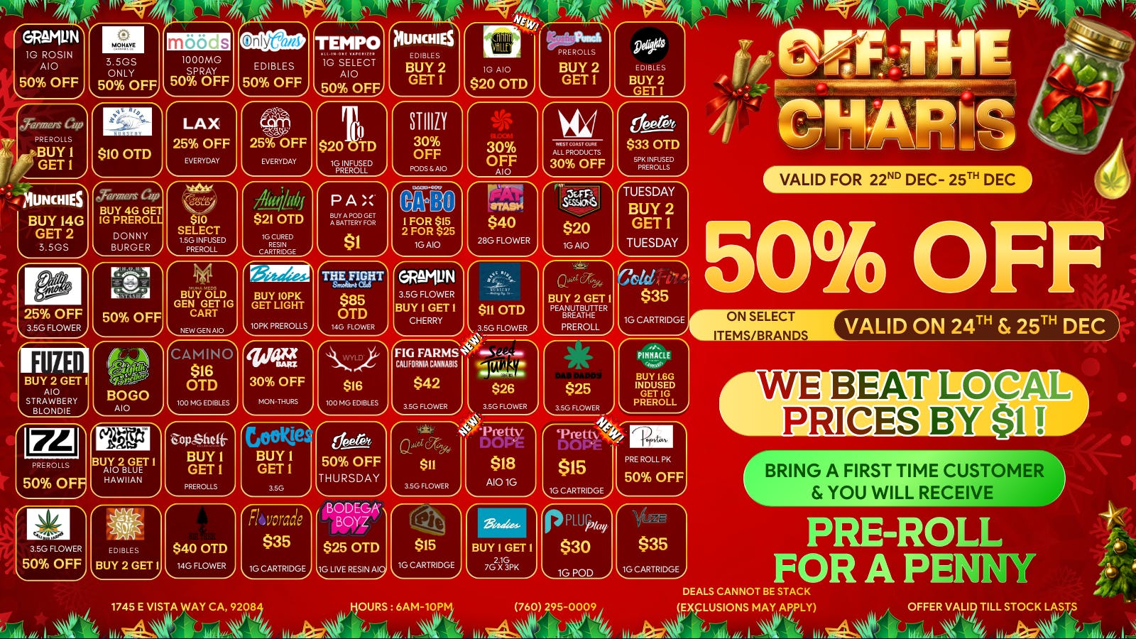 Off the Charts - Vista Are You Done Holiday Shopping-20 Entire Store