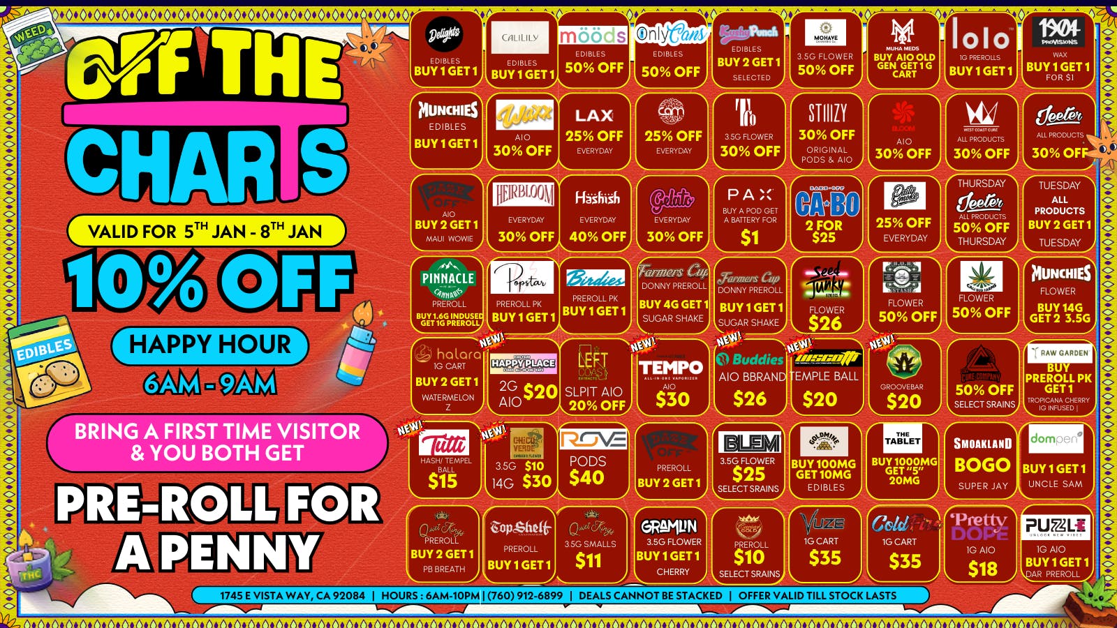 Off the Charts - Vista 20off-BRING IN THE NEW SAVINGS