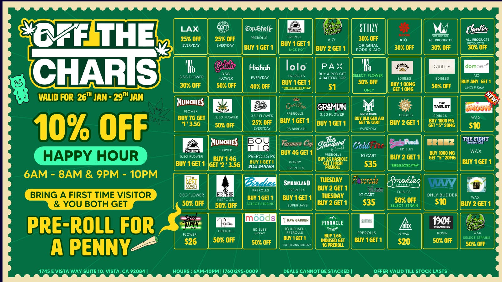 Off the Charts - Vista LOOVIN THE SALES- 20%OFF ENTIRE STORE