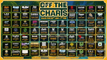 Off the Charts - Vista PUFF, PUFF, 20% OFF