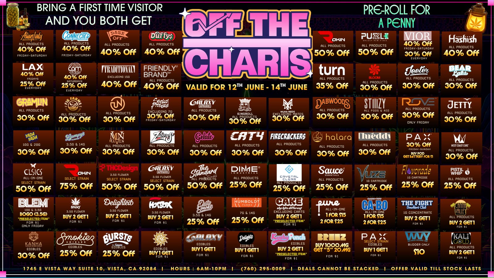 Off the Charts - Vista WORLD CUP VIBES - 20% OFF THE ENTIRE STORE!