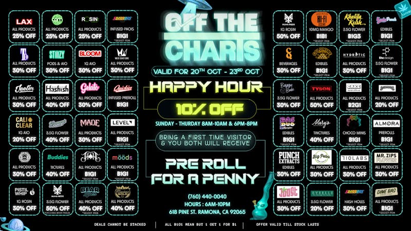 Off the Charts - Ramona October Deals to Die For @ OTC!!💀🕷️