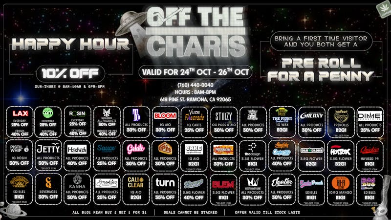 Off the Charts - Ramona Spooktacular Savings Await @ OTC!!👻🎃🕷️