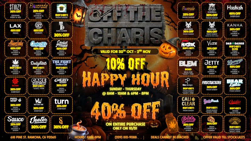 Off the Charts - Ramona HALLOWEEN Deals to Die For @ OTC!!💀🕷️