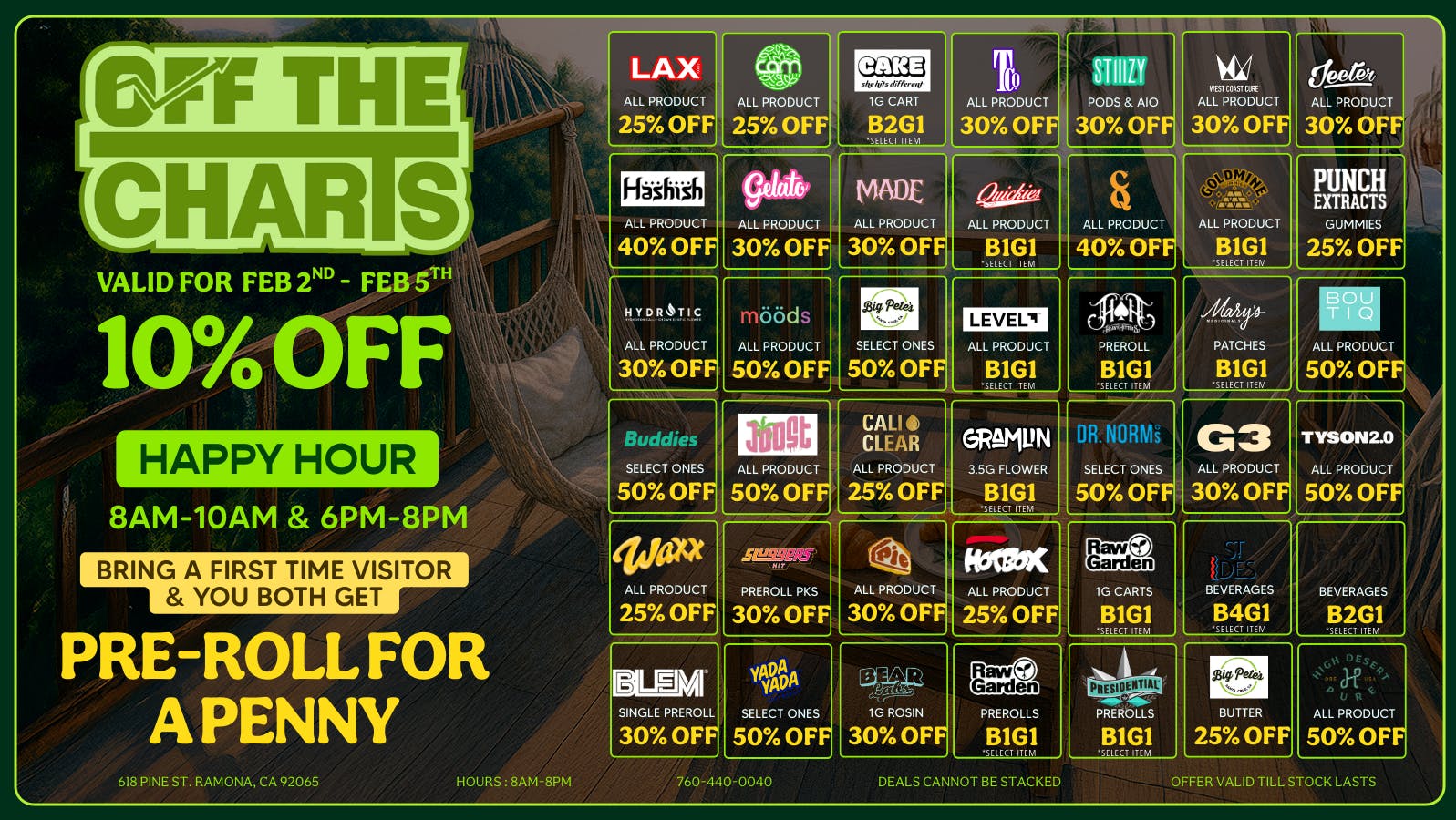 Off the Charts - Ramona BEST DEALS IN TOWN @ OTC!!