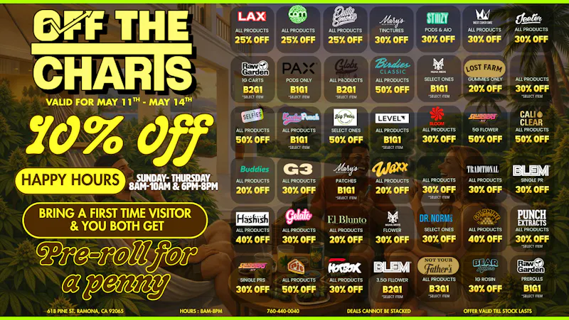 Off the Charts - Ramona SUMMER IS HERE & SO ARE THE DEALS!!