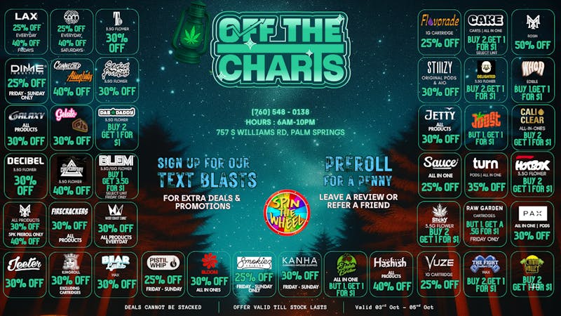 OTC Dispensary & Lounge Celebrate Autumn with the BEST deals in the Valley