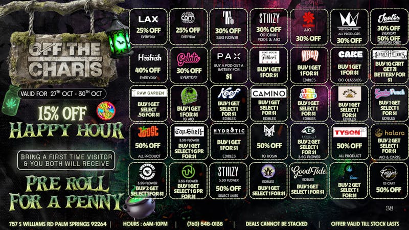 OTC Dispensary & Lounge Celebrate Autumn with the BEST deals in the Valley