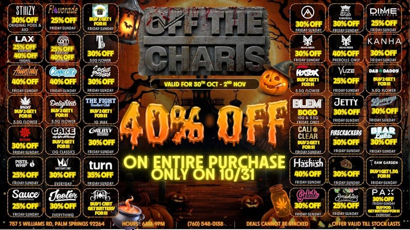 OTC Dispensary & Lounge Celebrate Spooktacular Savings At Off The Charts