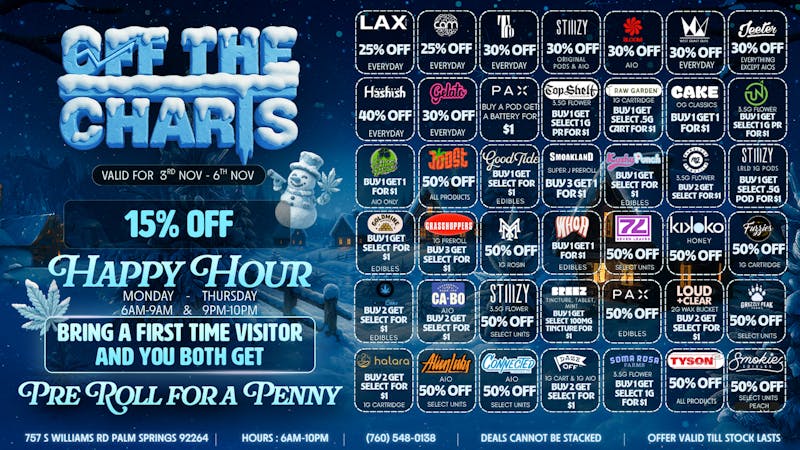 OTC Dispensary & Lounge Celebrate Autumn with the BEST deals in the Valley