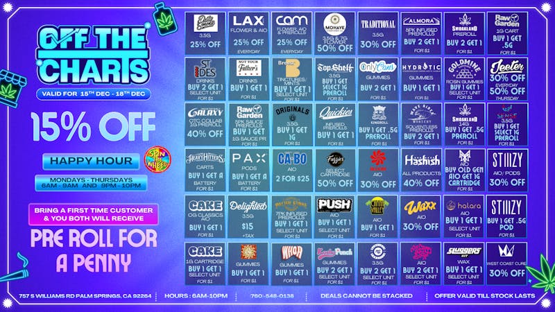 OTC Dispensary & Lounge BEST HOLIDAY DEALS IN THE VALLEY