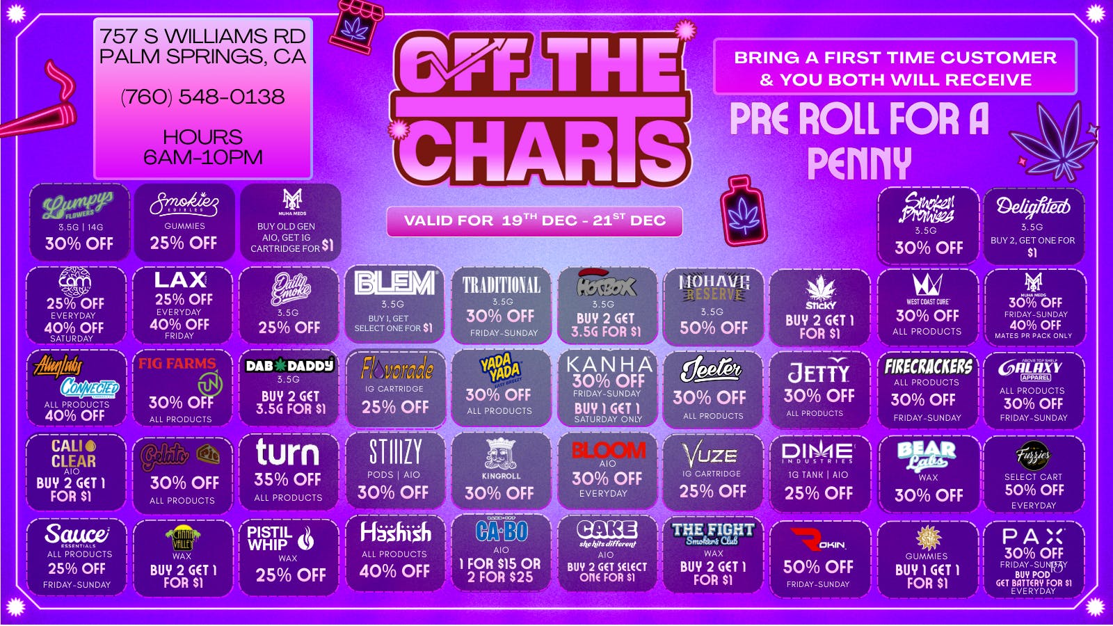 OTC Dispensary & Lounge HAPPY HOLIDAYS FROM OTC PALM SPRINGS