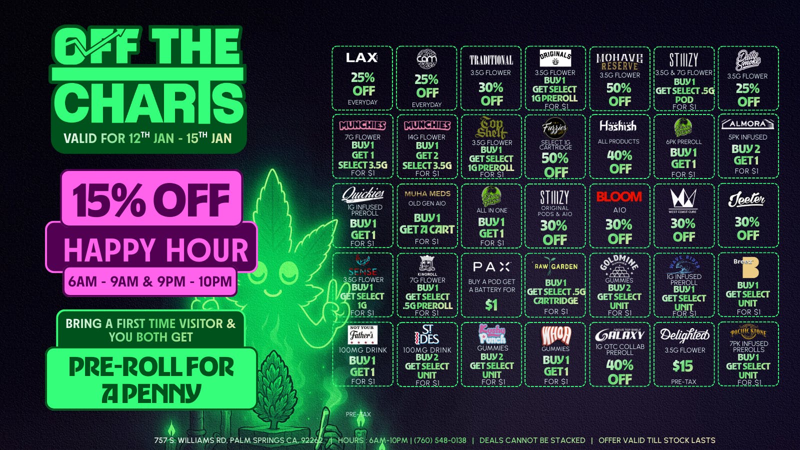 OTC Dispensary & Lounge The Best Deals in the ENTIRE Valley!!!! :)