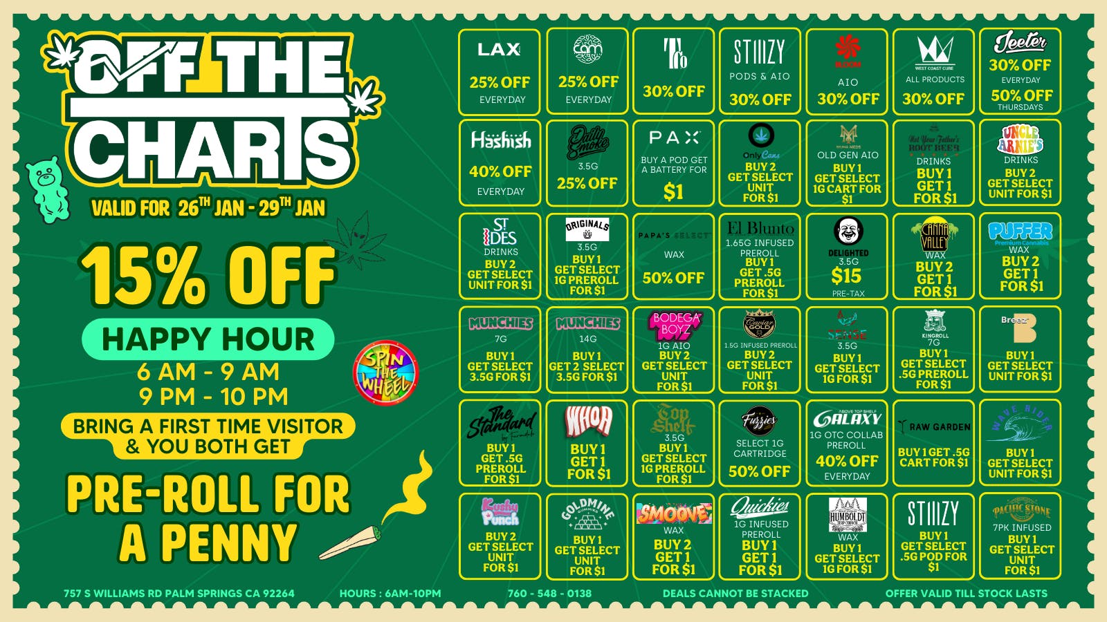 OTC Dispensary & Lounge The Best Deals in the ENTIRE Valley!!!! :)