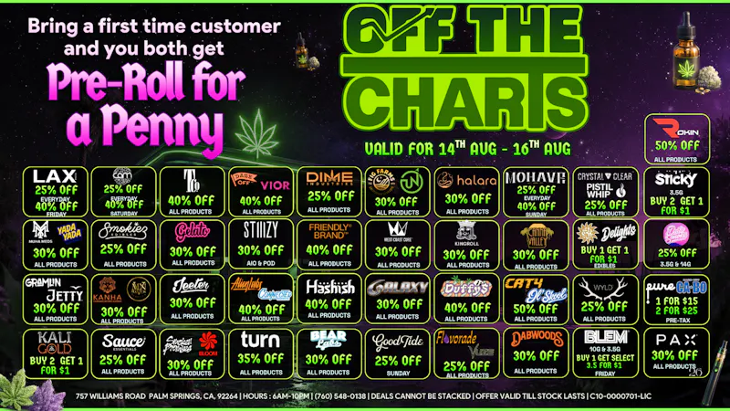 ASH'S FIRST LLC BEST WEEKEND DEALS!! WEED LOVE TO SEE YOU!