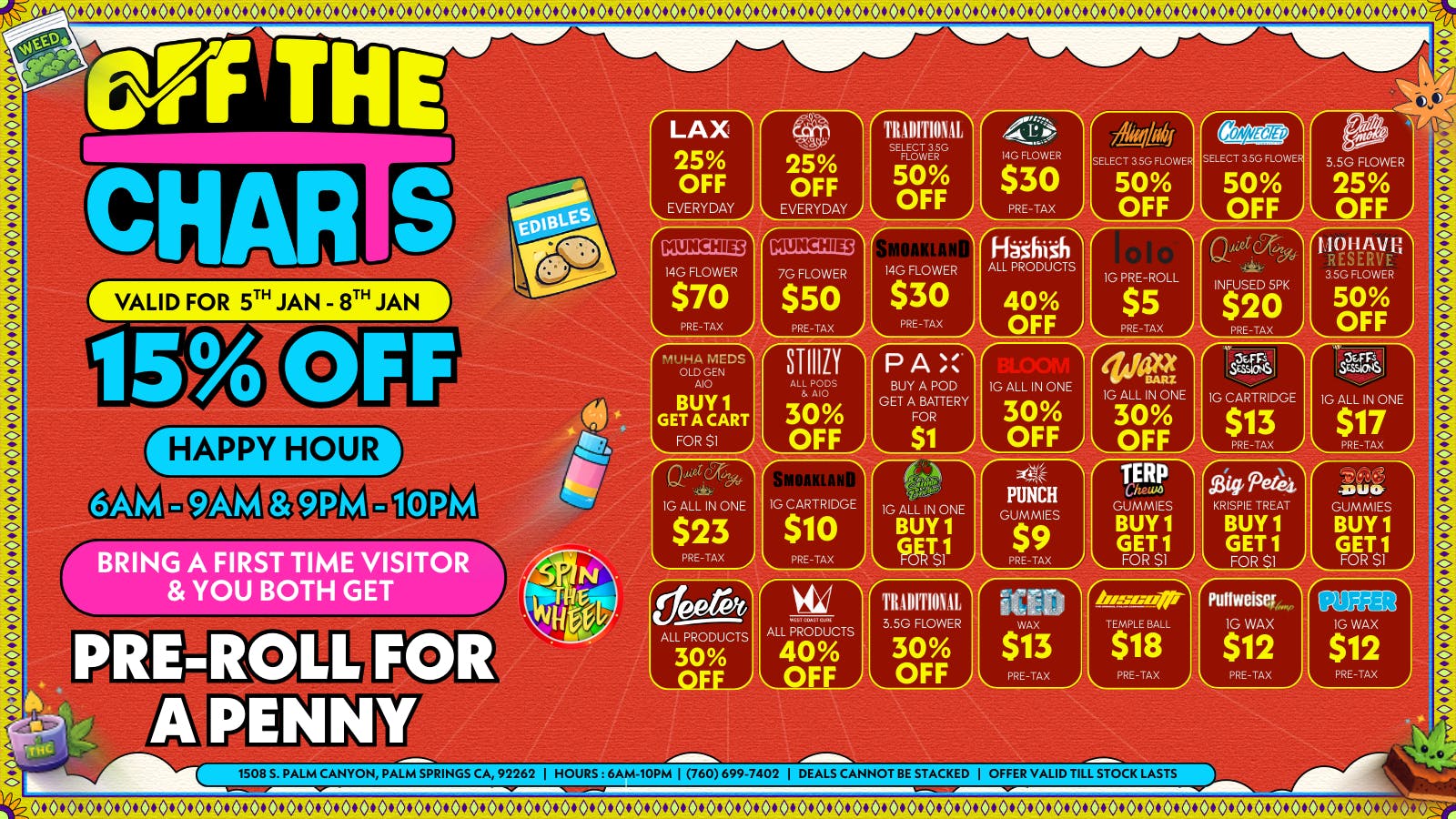 Off The Charts - Palm Springs OTC Has The Best Deals!! You Wont Want To Miss!!