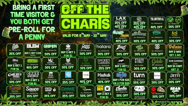 Off The Charts - Palm Springs South DEALS! DEALS! DEALS!