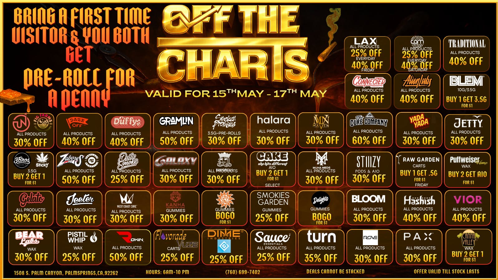 Off The Charts - Palm Springs South PS1 Deals !!!!!!!