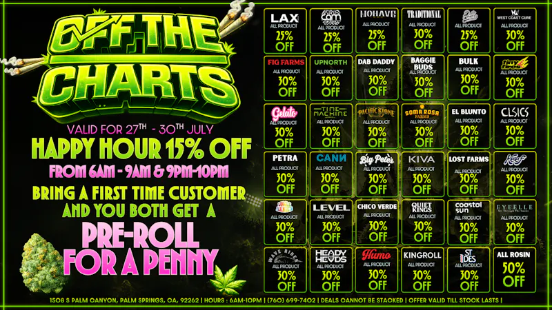 Off The Charts - Palm Springs South Smoke More, Pay Less