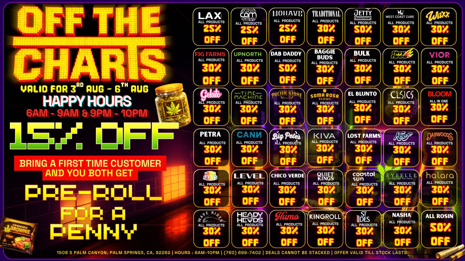 Off The Charts - Palm Springs South DEALS! DEALS! DEALS!