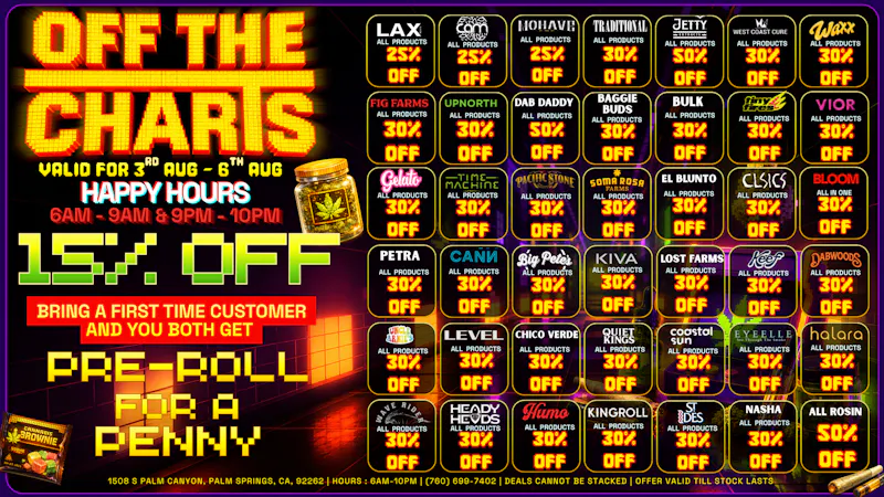 Off The Charts - Palm Springs South DEALS! DEALS! DEALS!