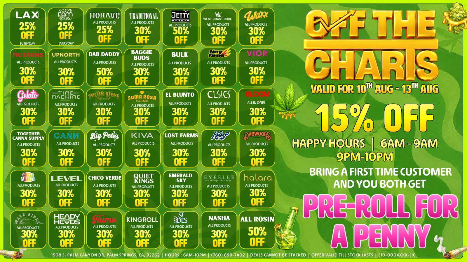 Off The Charts - Palm Springs South DEALS! DEALS! DEALS!