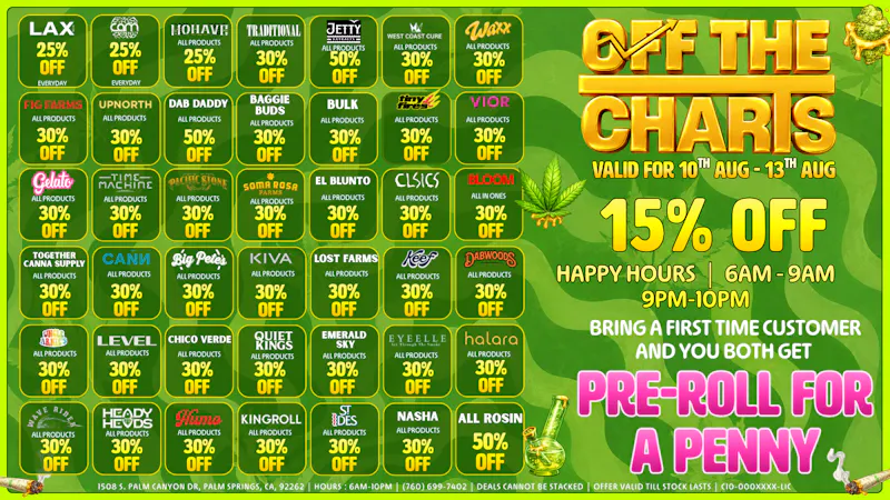 Off The Charts - Palm Springs South DEALS! DEALS! DEALS!