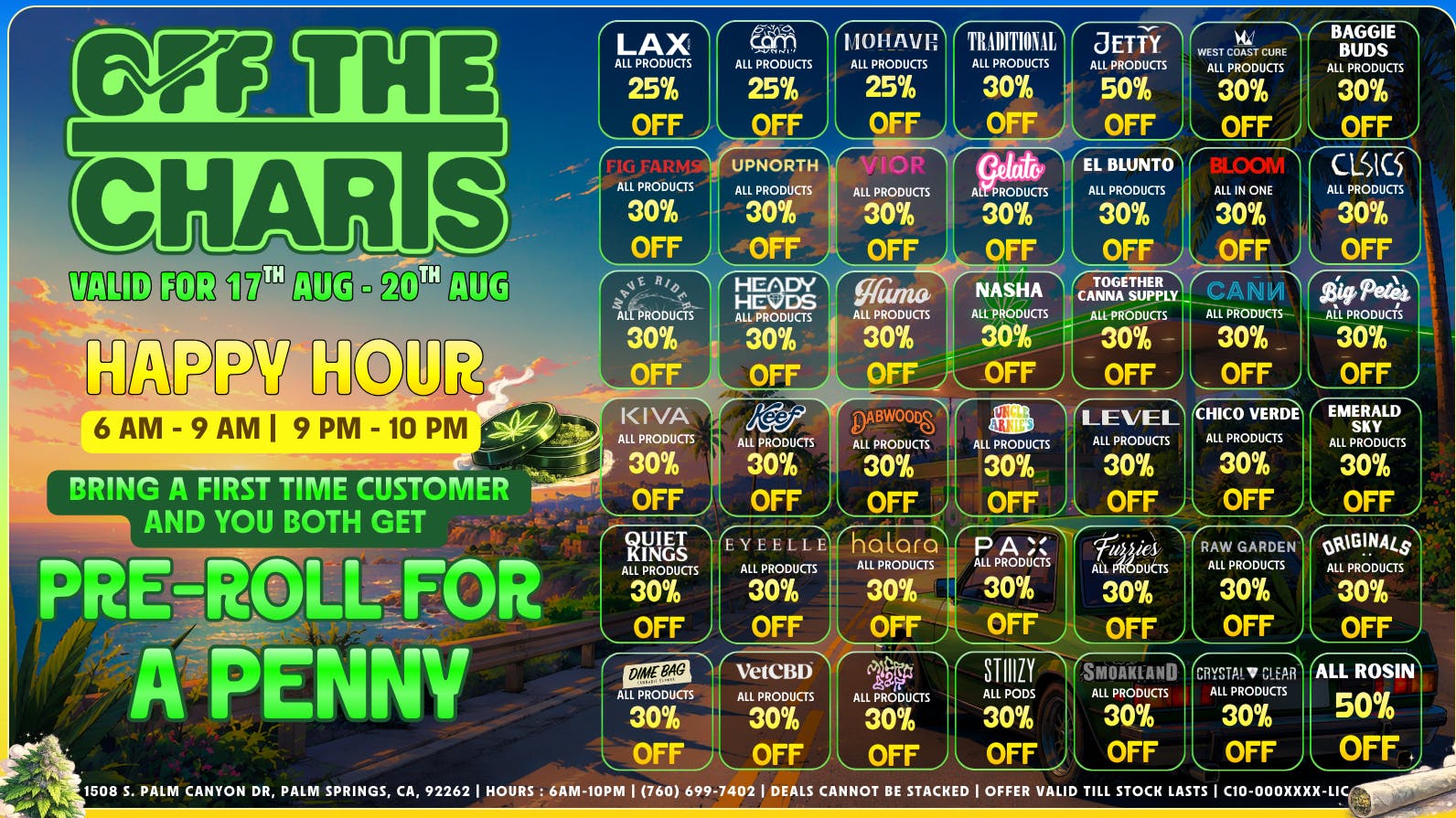 Off The Charts - Palm Springs South DEALS! DEALS! DEALS!