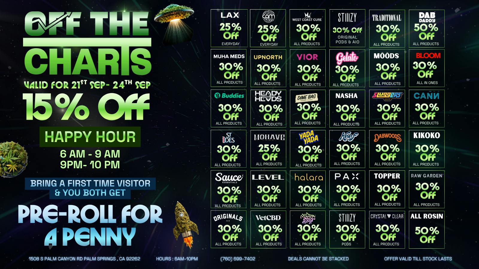 Off The Charts - Palm Springs South DEALS! DEALS! DEALS!