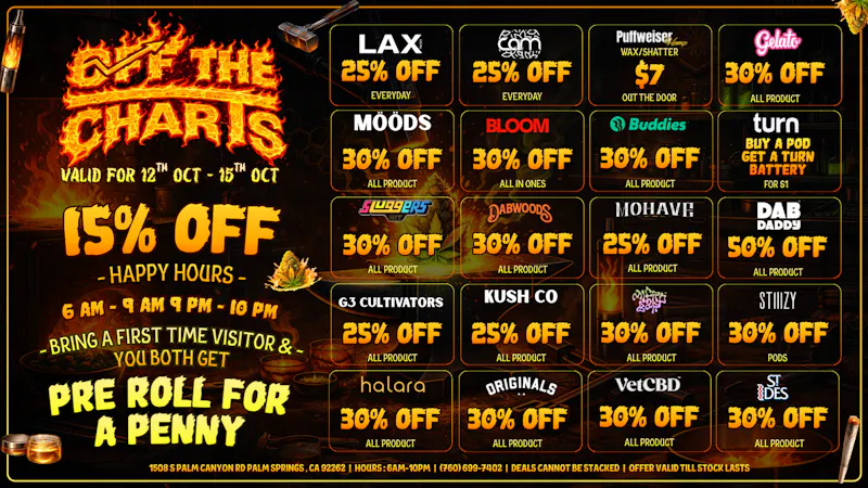 Off The Charts - Palm Springs South DEALS! DEALS! DEALS!