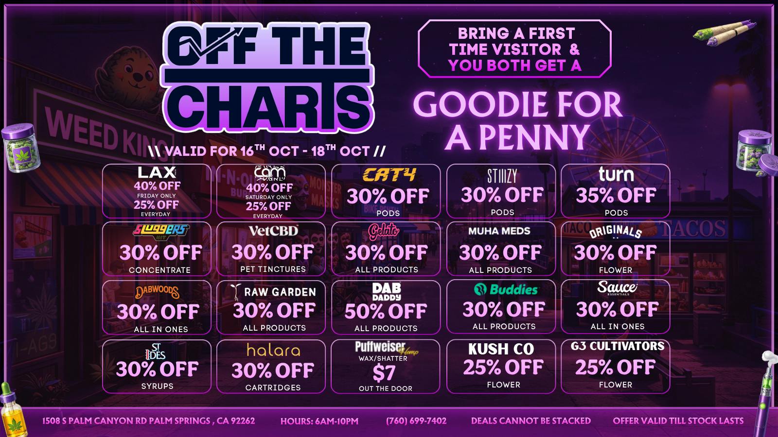 Off The Charts - Palm Springs South DEALS! DEALS! DEALS!