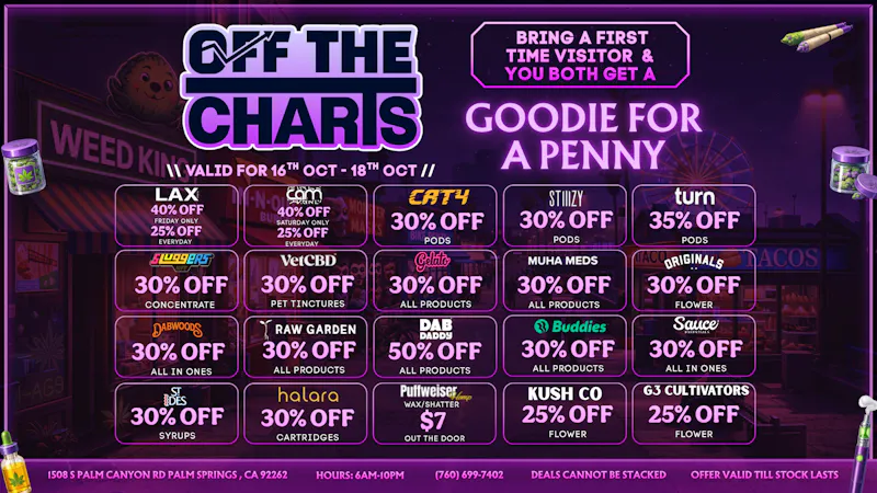 Off The Charts - Palm Springs South DEALS! DEALS! DEALS!