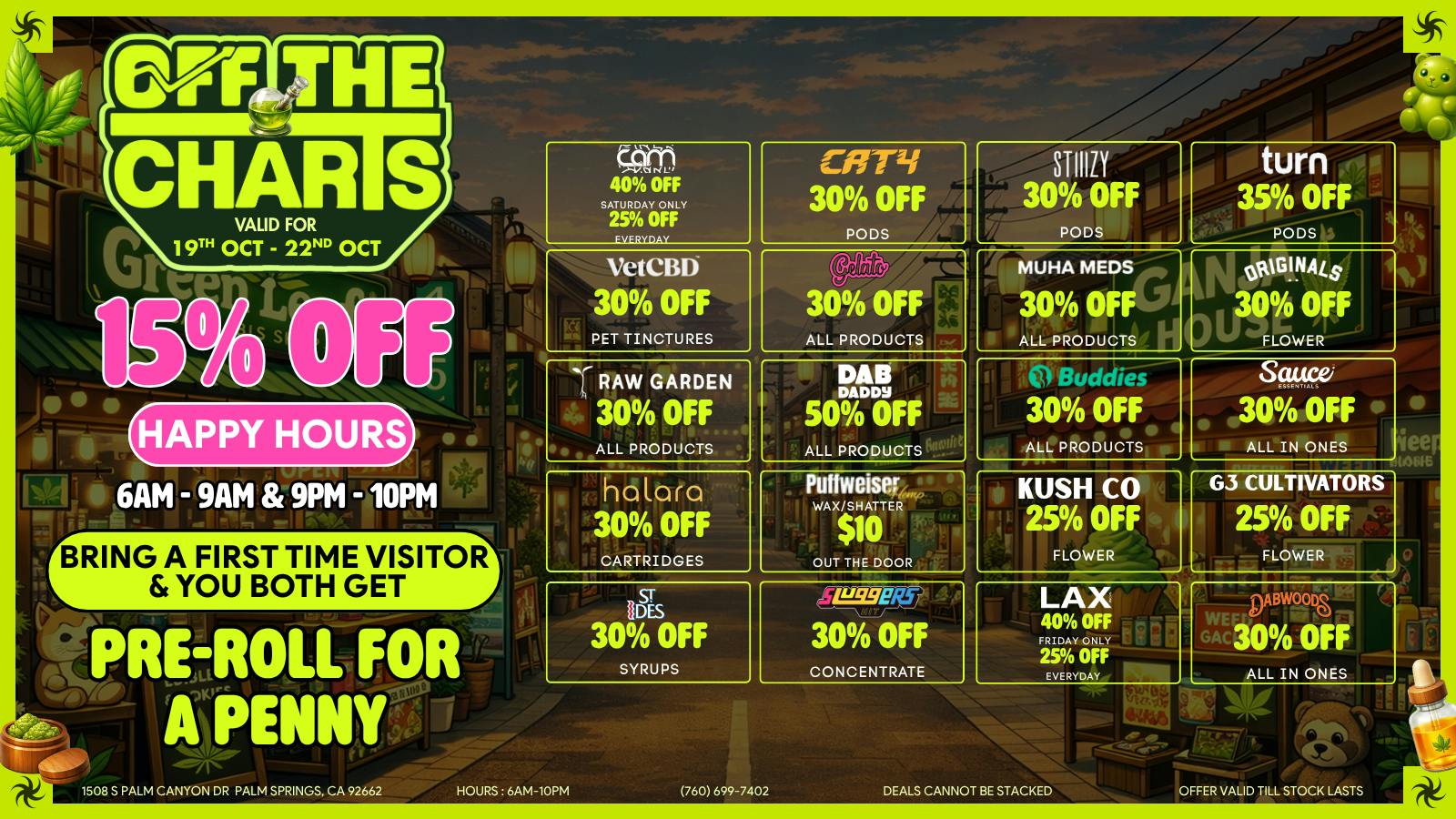 Off The Charts - Palm Springs South Smoke More, Pay Less