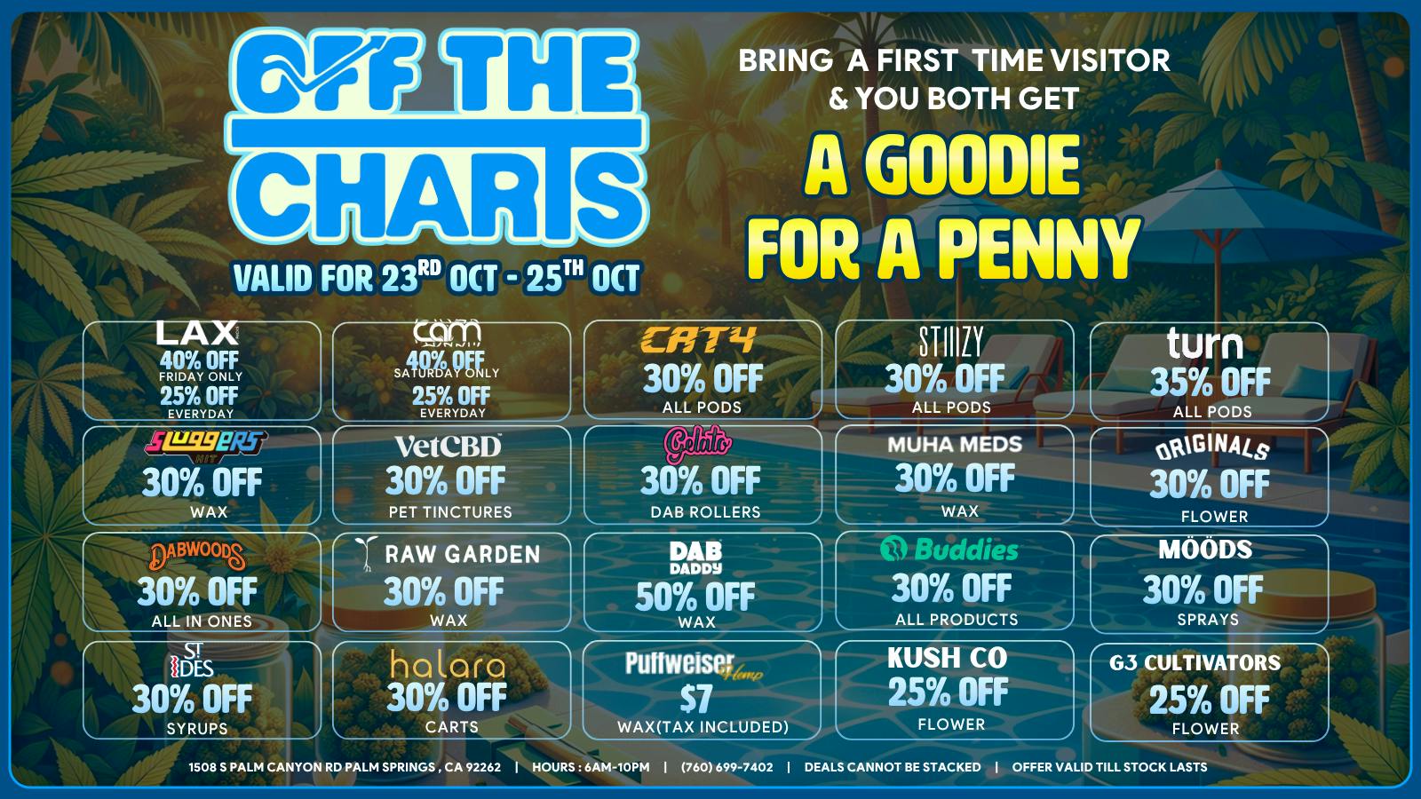 Off The Charts - Palm Springs South DEALS! DEALS! DEALS!