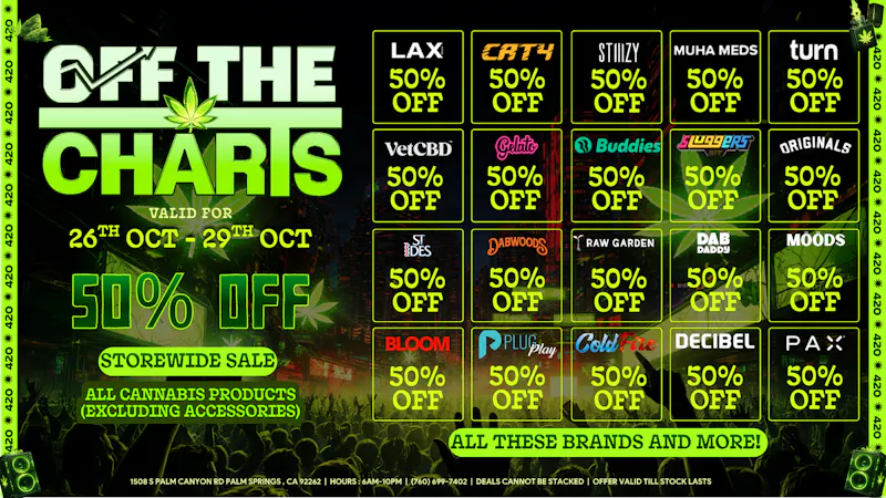 Off The Charts - Palm Springs South 50% OFF STOREWIDE