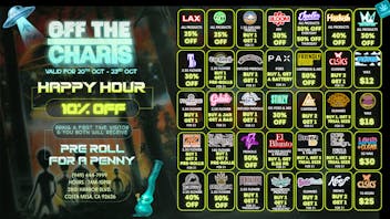Off The Charts - Costa Mesa 🍃💸 DEALS TO BRIGTHEN YOUR WEEK💸🍃