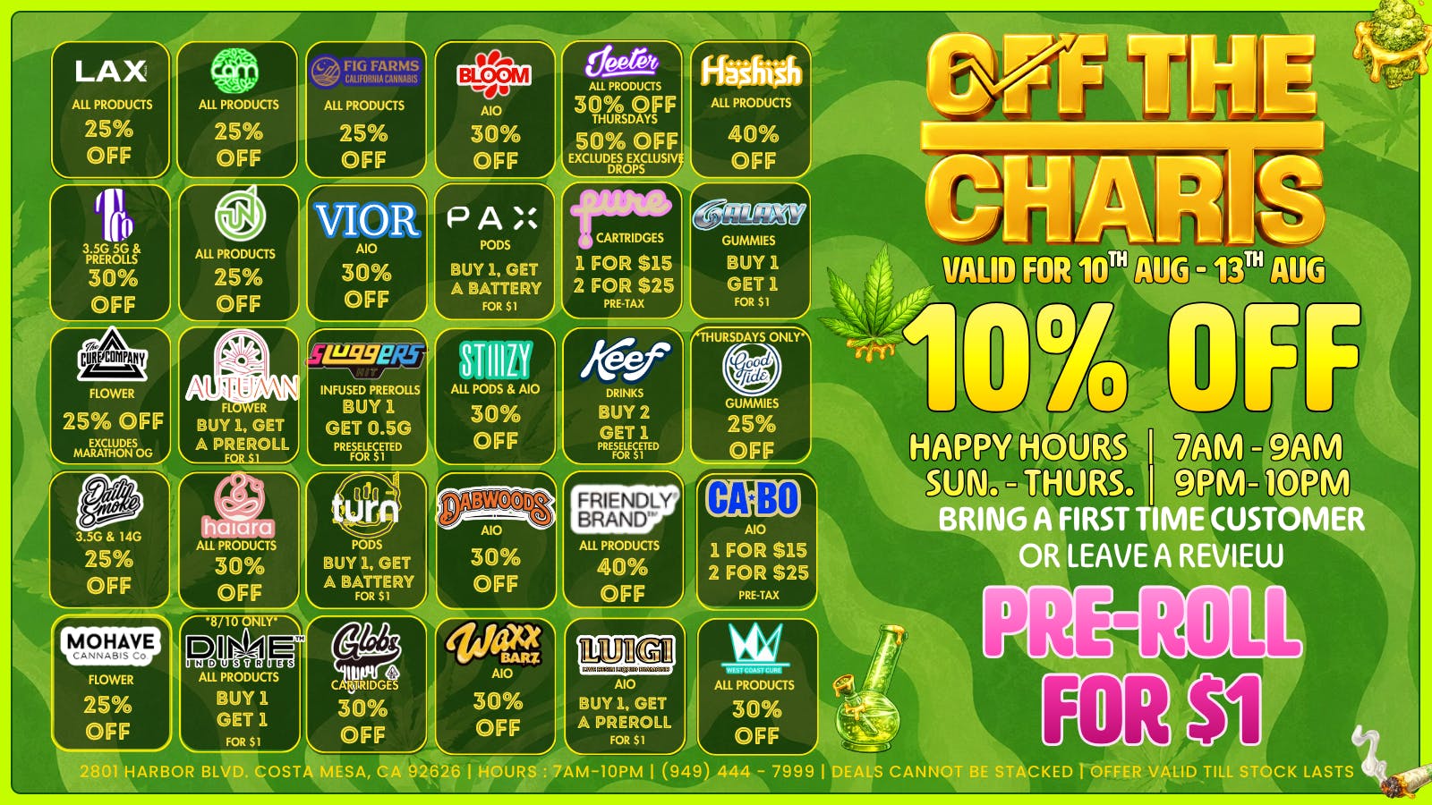 Off The Charts - Costa Mesa 💥🙏🏻OC'S FINEST DEALS🙏🏻💥